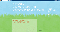 Desktop Screenshot of oceaniacommonwealthdemocraticalliance.blogspot.com