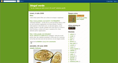 Desktop Screenshot of blogul-verde.blogspot.com