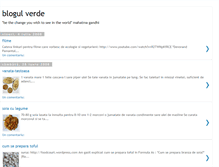 Tablet Screenshot of blogul-verde.blogspot.com