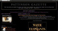 Desktop Screenshot of pattinsongazette.blogspot.com