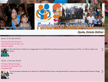 Tablet Screenshot of fundacionsocialpiar.blogspot.com