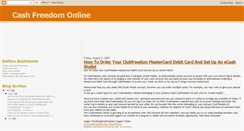 Desktop Screenshot of cashfreedomonline.blogspot.com