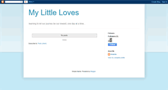 Desktop Screenshot of mylittleloves.blogspot.com