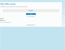 Tablet Screenshot of mylittleloves.blogspot.com