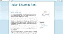 Desktop Screenshot of indiankharchapani.blogspot.com