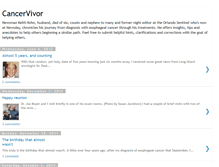 Tablet Screenshot of cancervivor.blogspot.com