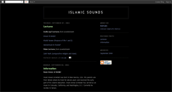 Desktop Screenshot of islamicsounds.blogspot.com