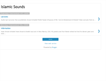 Tablet Screenshot of islamicsounds.blogspot.com