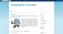 Desktop Screenshot of geographycourses.blogspot.com