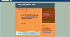 Desktop Screenshot of lecruzscam.blogspot.com