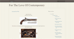 Desktop Screenshot of fortheloveofcontemporary.blogspot.com