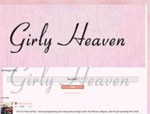 Tablet Screenshot of girlyheaven.blogspot.com