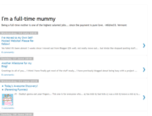 Tablet Screenshot of imafulltimemummy.blogspot.com