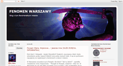 Desktop Screenshot of fenomenwarszawy.blogspot.com
