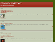 Tablet Screenshot of fenomenwarszawy.blogspot.com