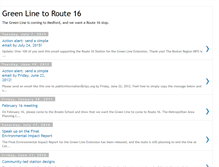 Tablet Screenshot of greenlineroute16.blogspot.com