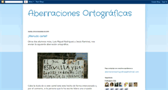 Desktop Screenshot of aberracionesortograficas.blogspot.com