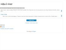 Tablet Screenshot of calixto-vidaviver.blogspot.com