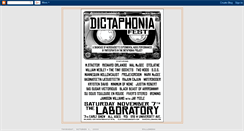 Desktop Screenshot of dictaphonia.blogspot.com