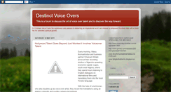 Desktop Screenshot of destinctvoiceovers.blogspot.com