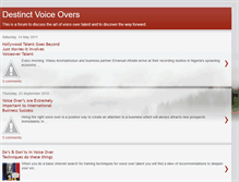 Tablet Screenshot of destinctvoiceovers.blogspot.com