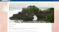 Desktop Screenshot of goay-bali.blogspot.com