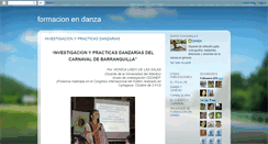 Desktop Screenshot of formacionendanza.blogspot.com