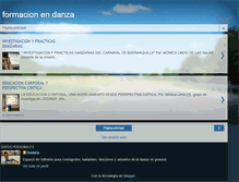 Tablet Screenshot of formacionendanza.blogspot.com
