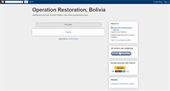 Desktop Screenshot of operationrestorationbolivia.blogspot.com