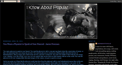 Desktop Screenshot of iknowaboutpopular.blogspot.com