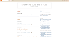 Desktop Screenshot of everyoneelsehasablog.blogspot.com