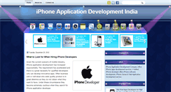Desktop Screenshot of iphoneapplicationdevelopmentindia.blogspot.com