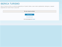 Tablet Screenshot of ibericaturismo.blogspot.com