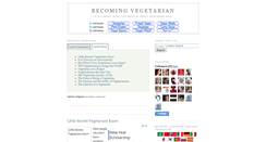 Desktop Screenshot of becoming-a-vegetarian.blogspot.com