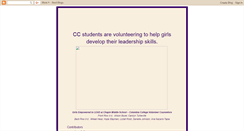 Desktop Screenshot of columbiacollegeleadership.blogspot.com
