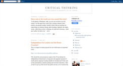 Desktop Screenshot of criticalthinkinguk.blogspot.com
