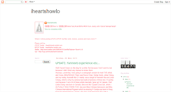 Desktop Screenshot of iheartshowlo.blogspot.com