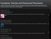 Tablet Screenshot of conspiracyparanormal.blogspot.com