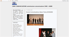Desktop Screenshot of cimocomunicazione.blogspot.com