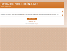 Tablet Screenshot of fundacioncoleccionjumex.blogspot.com