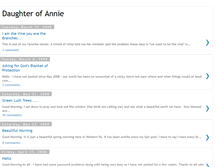 Tablet Screenshot of daughterofannie.blogspot.com