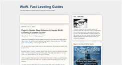 Desktop Screenshot of fast-leveling-guides.blogspot.com