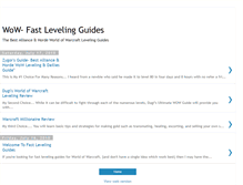 Tablet Screenshot of fast-leveling-guides.blogspot.com