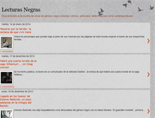 Tablet Screenshot of lecturasnegras.blogspot.com