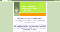 Desktop Screenshot of masjidtawheedproject.blogspot.com