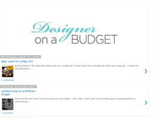 Tablet Screenshot of designeronabudget.blogspot.com