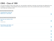 Tablet Screenshot of crhs81.blogspot.com