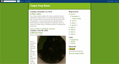 Desktop Screenshot of coquifrognews.blogspot.com