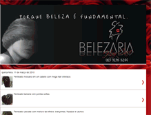 Tablet Screenshot of belezariasalao.blogspot.com