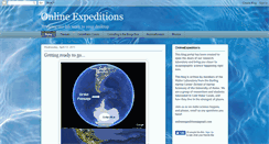 Desktop Screenshot of onlineexpeditions.blogspot.com